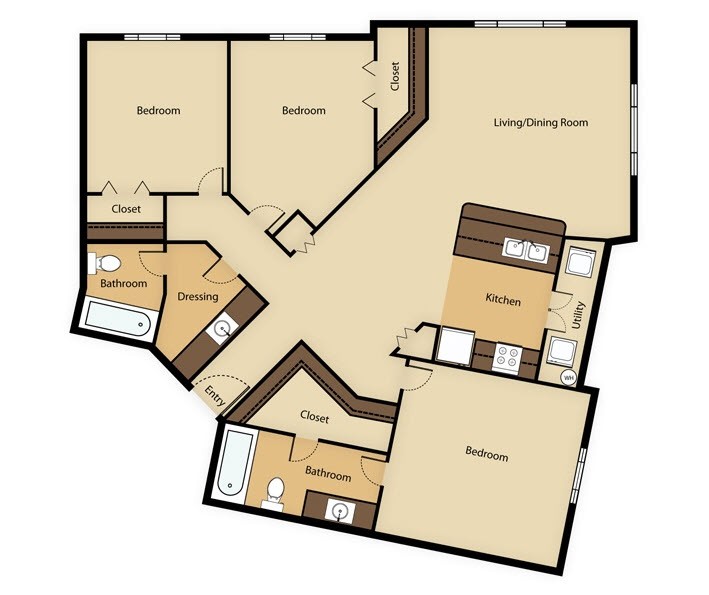 Suite A Floorplan